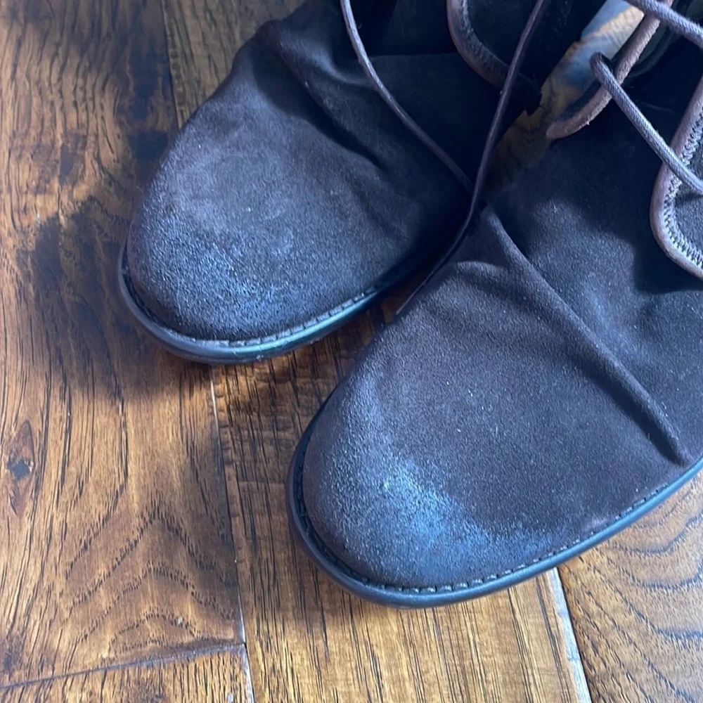 Fly‎ London Melm Dark Brown Suede Chukka Boots Mens EU 44 Made in Portugal